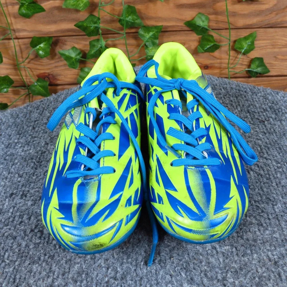 Lotto Forza Jr BGS Unisex Athletic Soccer Cleats Size 12.5C Field Blue Green_2